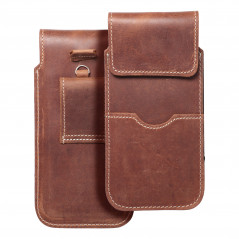 Apple iPhone 11 Etui universel, Étui de ceinture ROYAL - Leather universal flap pocket Brun 