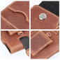 XIAOMI Redmi Note 10 Pro Etui universel, Étui de ceinture ROYAL - Leather universal flap pocket Brun 
