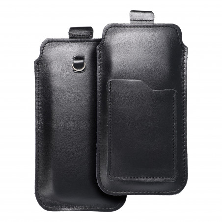 Apple iPhone 11 Etui universel, Étui de ceinture ROYAL - Leather universal flap pocket Noir 