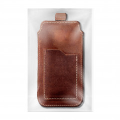 Apple iPhone 11 Etui universel, Étui de ceinture ROYAL - Leather universal flap pocket Brun 