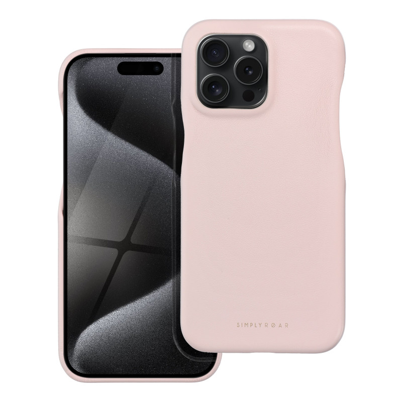 Apple iPhone 15 Pro Max Coque Roar Look Rose