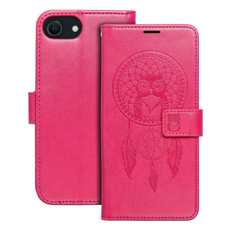 Apple iPhone SE 2020 Portefeuilles MEZZO Book Capteurs de rêve  Magenta