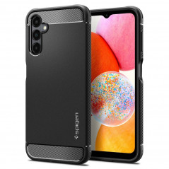 Samsung Galaxy A14 LTE Coque Spigen Armor Fibre de carbone, Élégant  Noir