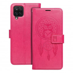 Samsung Galaxy A12 Portefeuilles MEZZO Book Capteurs de rêve  Magenta