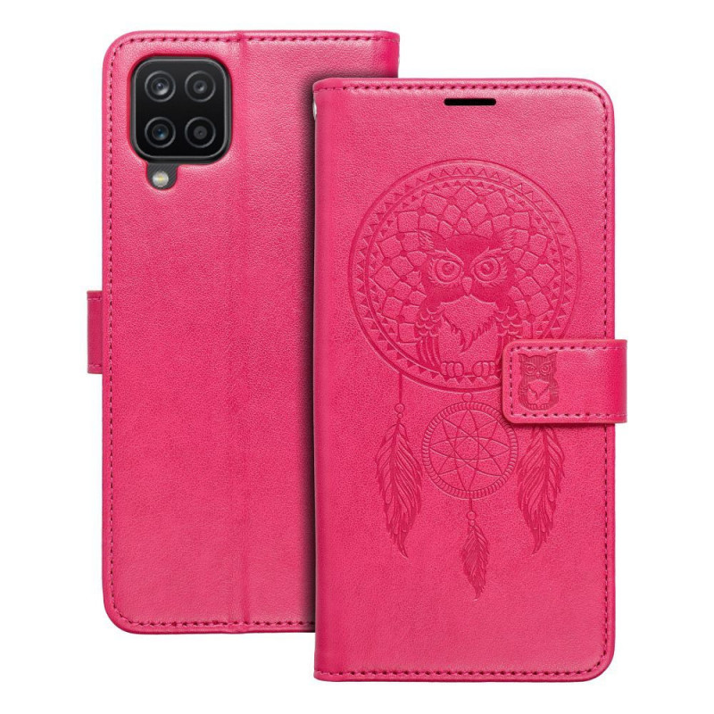 Samsung Galaxy A12 Portefeuilles MEZZO Book Capteurs de rêve  Magenta