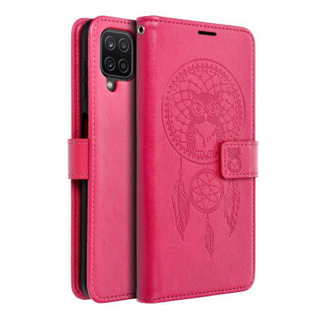 Samsung Galaxy A12 Portefeuilles MEZZO Book Capteurs de rêve  Magenta