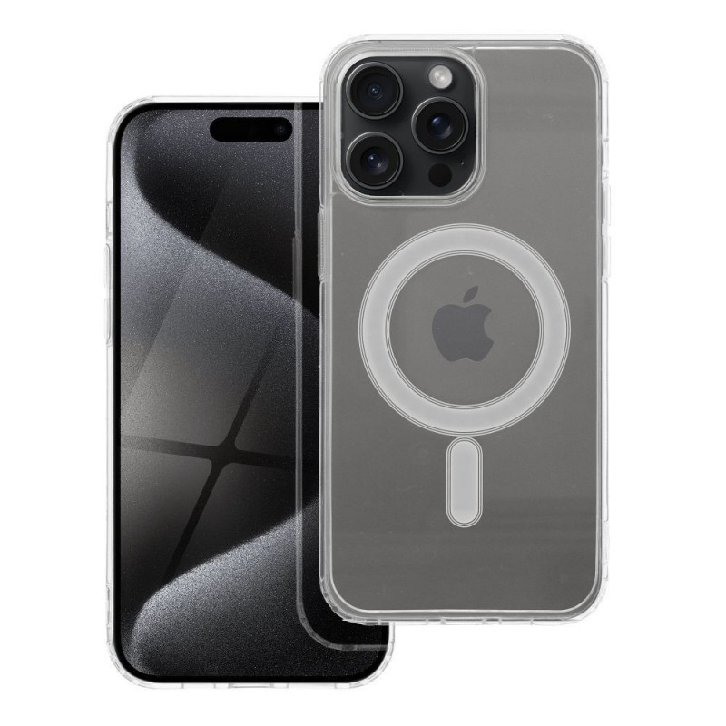 Apple iPhone 15 Pro Max Coque Clear Mag Cover MagSAFE  Transparent