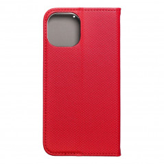 Apple iPhone 15 Portefeuilles Smart Case Book Rouge