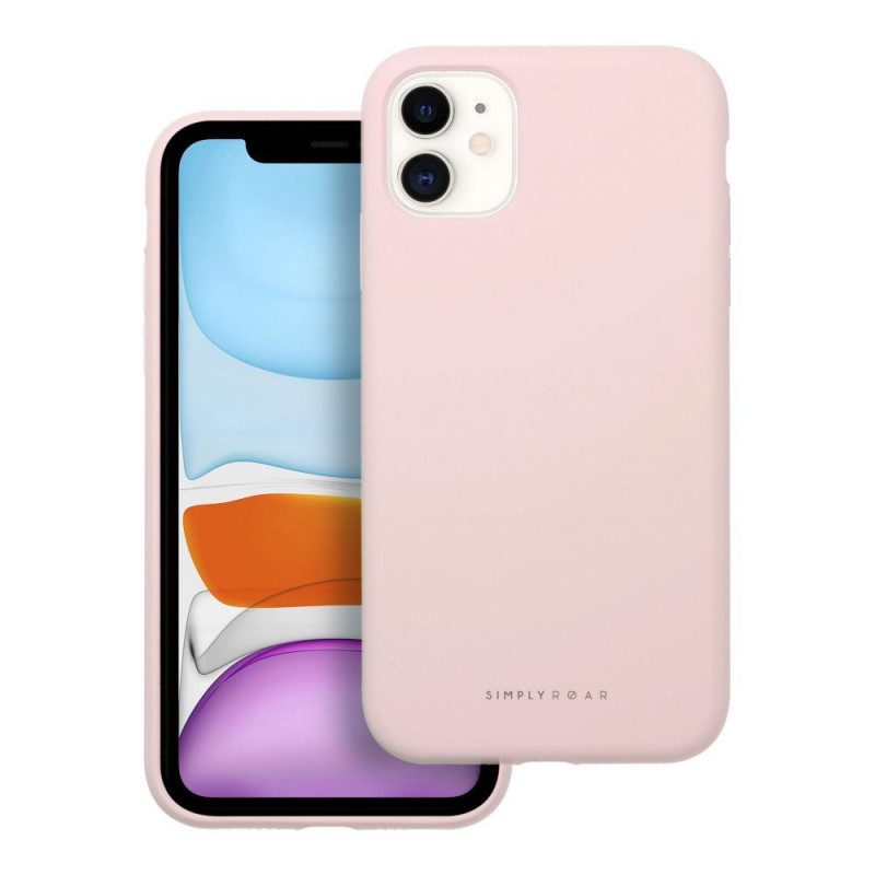 Apple iPhone 11 Coque Roar Cloud-Skin Rose clair