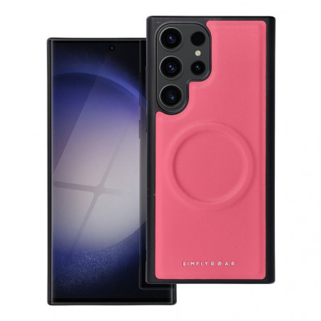 Samsung Galaxy S23 Ultra 5G Coque Roar Mag Morning Élégant  MagSAFE  Rose vif