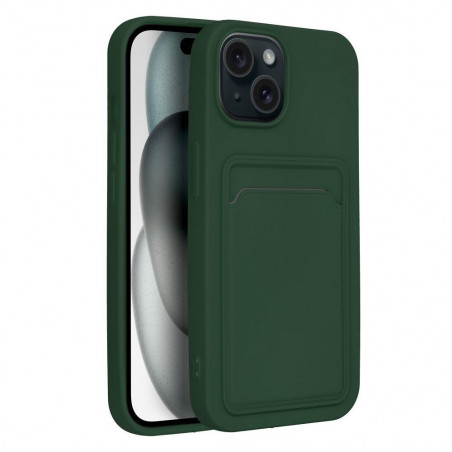 Apple iPhone 15 Coque Card Vert