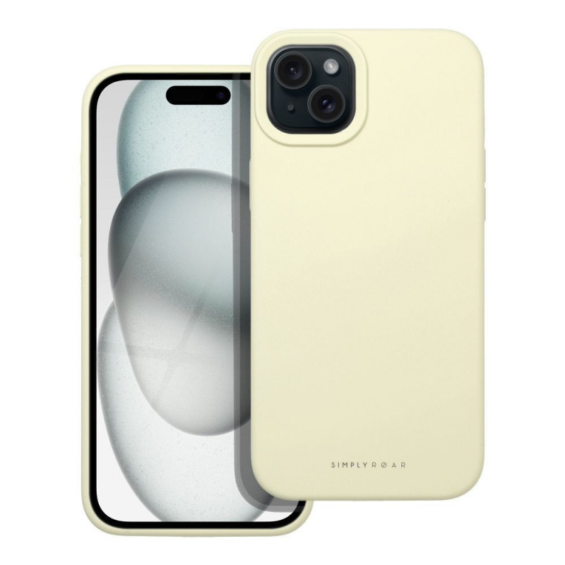 Apple iPhone 15 Plus Coque Roar Cloud-Skin Jaune clair