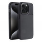 Apple iPhone 15 Coque Carbon premium Élégant  Noir