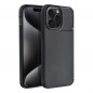 Apple iPhone 15 Coque Carbon premium Élégant  Noir