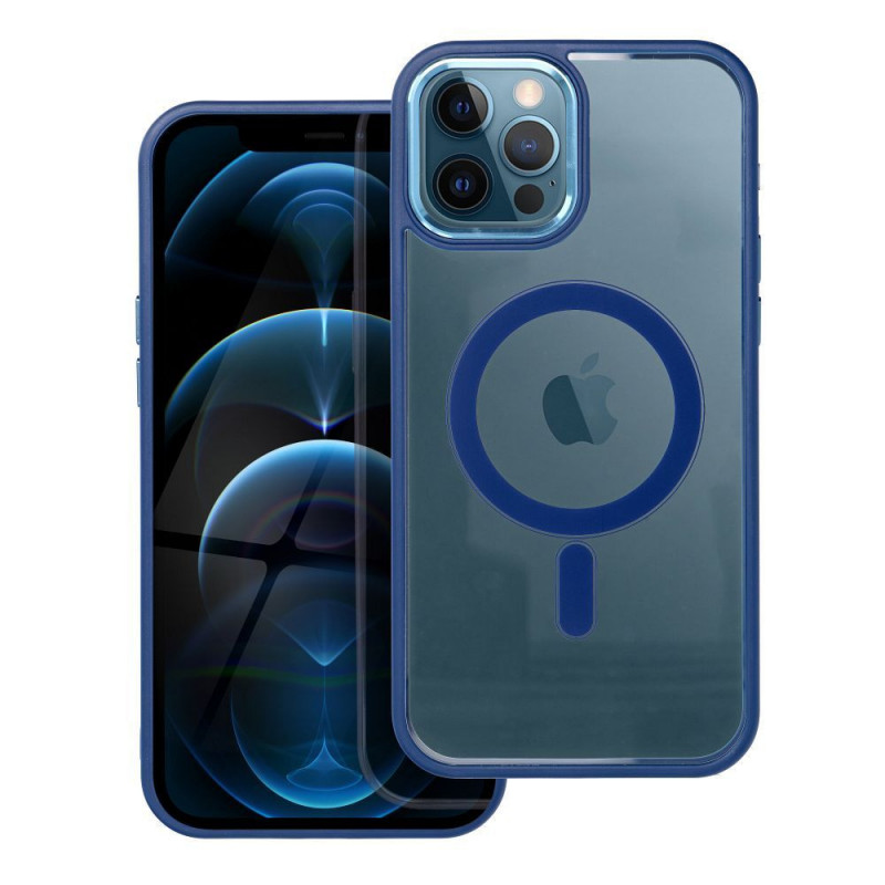 Apple iPhone 12 Pro Max Coque Color Edge Mag MagSAFE  Bleu marine