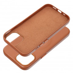 Apple iPhone 15 Coque Roar Leather Mag Élégant  MagSAFE  Brun
