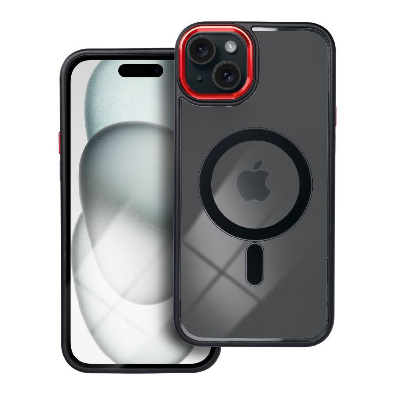 Apple iPhone 15 Plus Coque Color Edge Mag MagSAFE  Noir