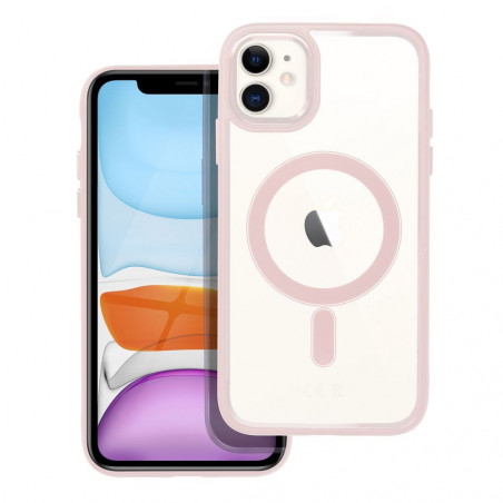 Apple iPhone 11 Coque Color Edge Mag MagSAFE  Rose