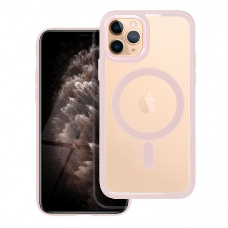 Apple iPhone 11 Pro Coque Color Edge Mag MagSAFE  Rose