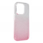 Apple iPhone 15 Pro Coque Shining Transparent et rose