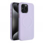 Apple iPhone 15 Pro Max Coque Roar Leather Mag Élégant  MagSAFE  Violet (Purple)