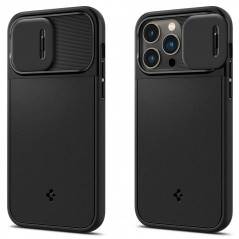 Apple iPhone 14 Pro Coque Spigen Optik Armor Noir