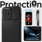 Apple iPhone 14 Pro Coque Spigen Optik Armor Noir