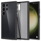 Samsung Galaxy S23 Ultra 5G Coque Spigen Ultra Hybrid Clair comme du cristal  Noir givré