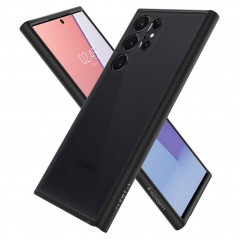 Samsung Galaxy S23 Ultra 5G Coque Spigen Ultra Hybrid Clair comme du cristal  Noir givré