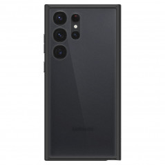 Samsung Galaxy S23 Ultra 5G Coque Spigen Ultra Hybrid Clair comme du cristal  Noir givré