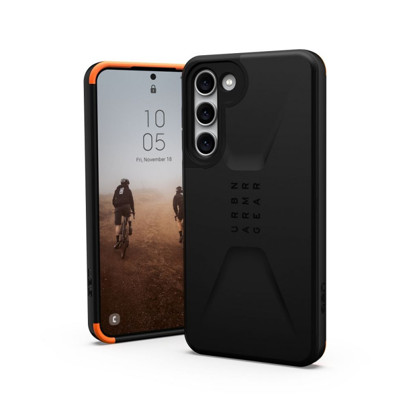 Samsung Galaxy S23 Plus 5G Coque Urban Armor Gear Civilian Étui haut de gamme  MagSAFE  Noir