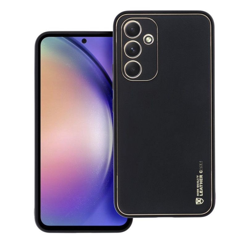 Samsung Galaxy A54 Coque Leather Noir
