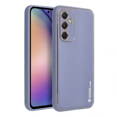 Samsung Galaxy A54 Coque Leather Bleu