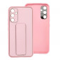 Samsung Galaxy A34 Coque LEATHER Case Kickstand Rose