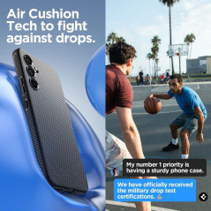Samsung Galaxy A54 Coque Spigen  Liquid Air Noir mat