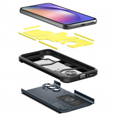 Samsung Galaxy A54 Coque Spigen Tough Armor Ardoise métallique