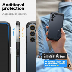 Samsung Galaxy A54 Coque Spigen Tough Armor Ardoise métallique