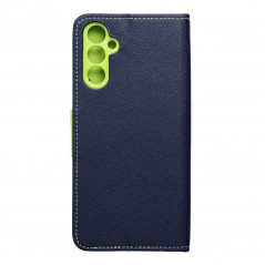 Samsung Galaxy A14 LTE Portefeuilles Fancy Book Marine / Citron vert