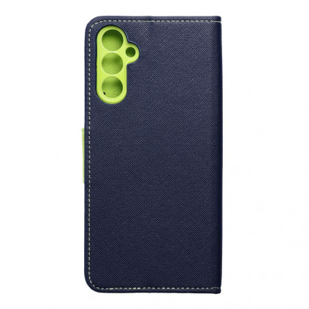 Samsung Galaxy A14 LTE Portefeuilles Fancy Book Marine / Citron vert