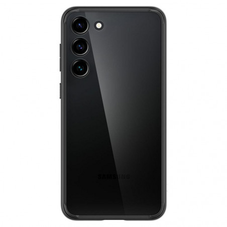 Samsung Galaxy S23 5G Coque Spigen Ultra Hybrid Clair comme du cristal  Noir mat