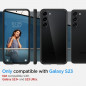 Samsung Galaxy S23 5G Coque Spigen Ultra Hybrid Clair comme du cristal  Noir mat