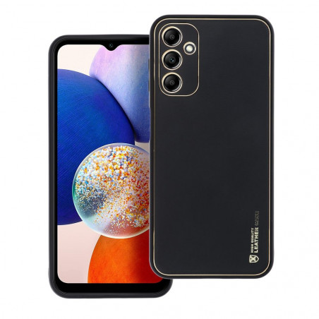 Samsung Galaxy A14 LTE Coque Leather Noir