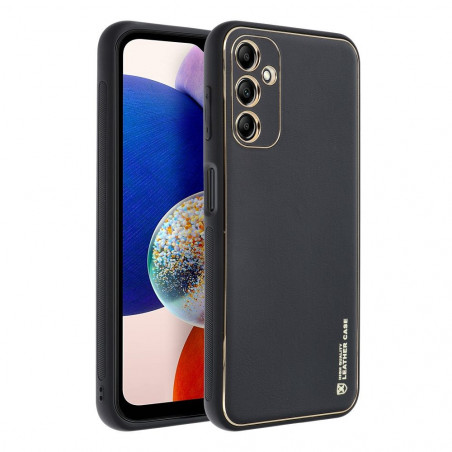 Samsung Galaxy A14 LTE Coque Leather Noir