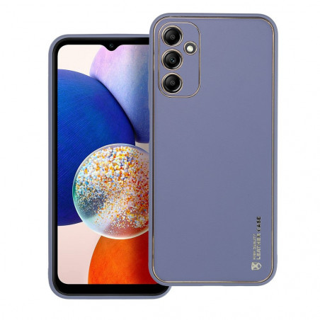 Samsung Galaxy A14 LTE Coque Leather Bleu