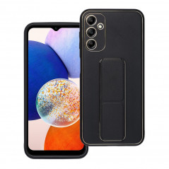 Samsung Galaxy A14 LTE Coque LEATHER Case Kickstand Noir
