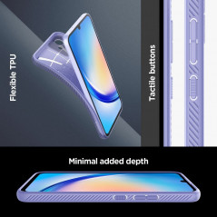 Samsung Galaxy A34 Coque Spigen  Liquid Air Violet impressionnant
