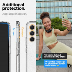 Samsung Galaxy A54 Coque Spigen Liquid Crystal Clair comme du cristal  Transparent