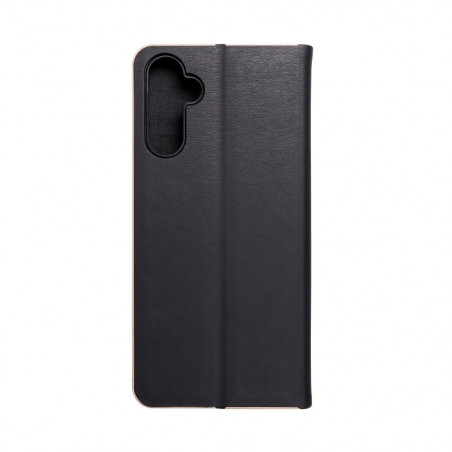 Samsung Galaxy A14 LTE Portefeuilles LUNA Book Gold Élégant  Noir