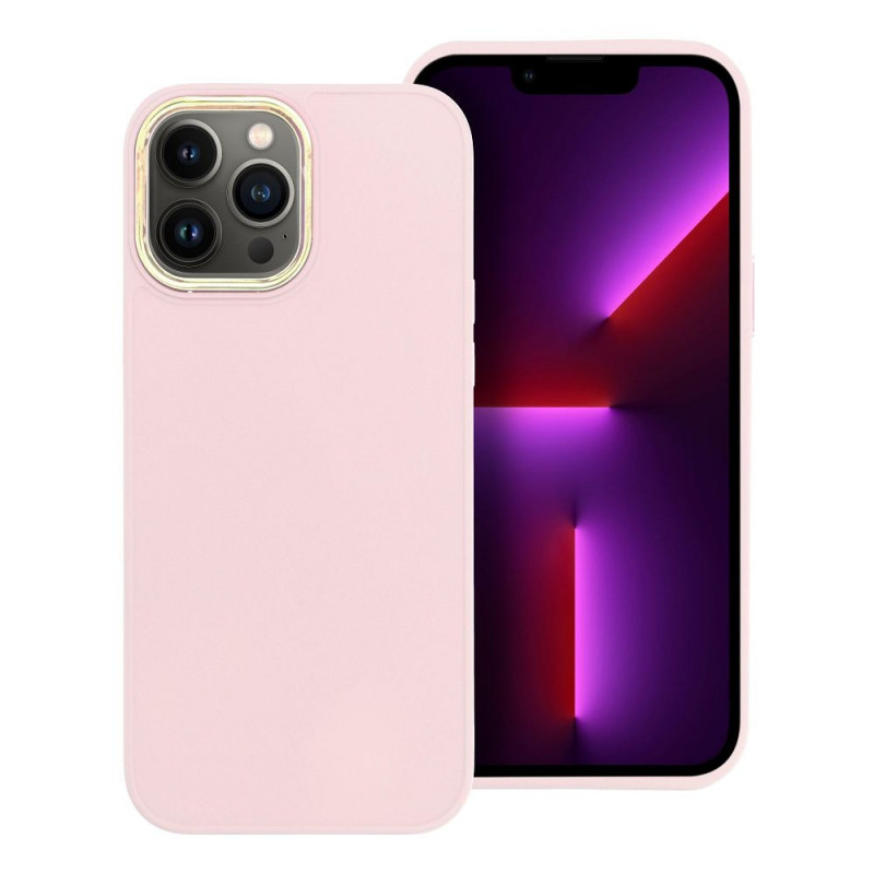 Apple iPhone 13 Pro Max Coque FRAME Élégant  Rose poudré