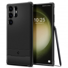 Samsung Galaxy S23 Ultra 5G Coque Spigen Armor Fibre de carbone, Élégant  Noir